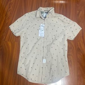 Denim & Flower Men Small Button Up Shirt Small